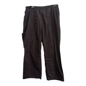 Scrubstar black scrub pants size large petite